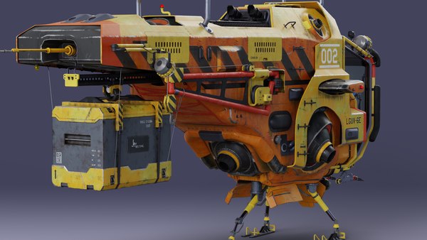modelo 3d Nave espacial utilitaria con piloto - TurboSquid 1402157