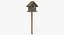 Garden Birdhouse on Stand 3D Model