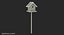 Garden Birdhouse on Stand 3D Model