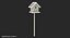 Garden Birdhouse on Stand 3D Model