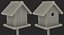 Garden Birdhouse on Stand 3D Model