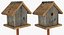 Garden Birdhouse on Stand 3D Model