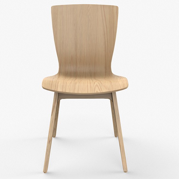 Crest Bentwood Dining Chair in ash finish 3D model - TurboSquid 1847392