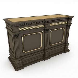 classic office furniture 05 3D model