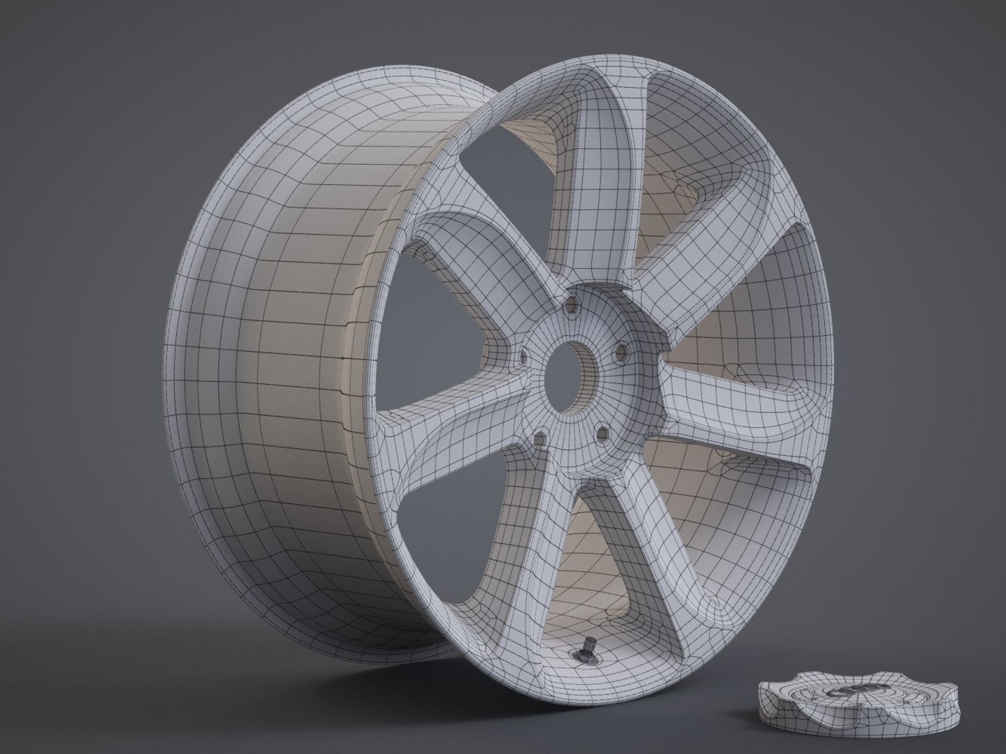 3d model audi tt alloy wheel