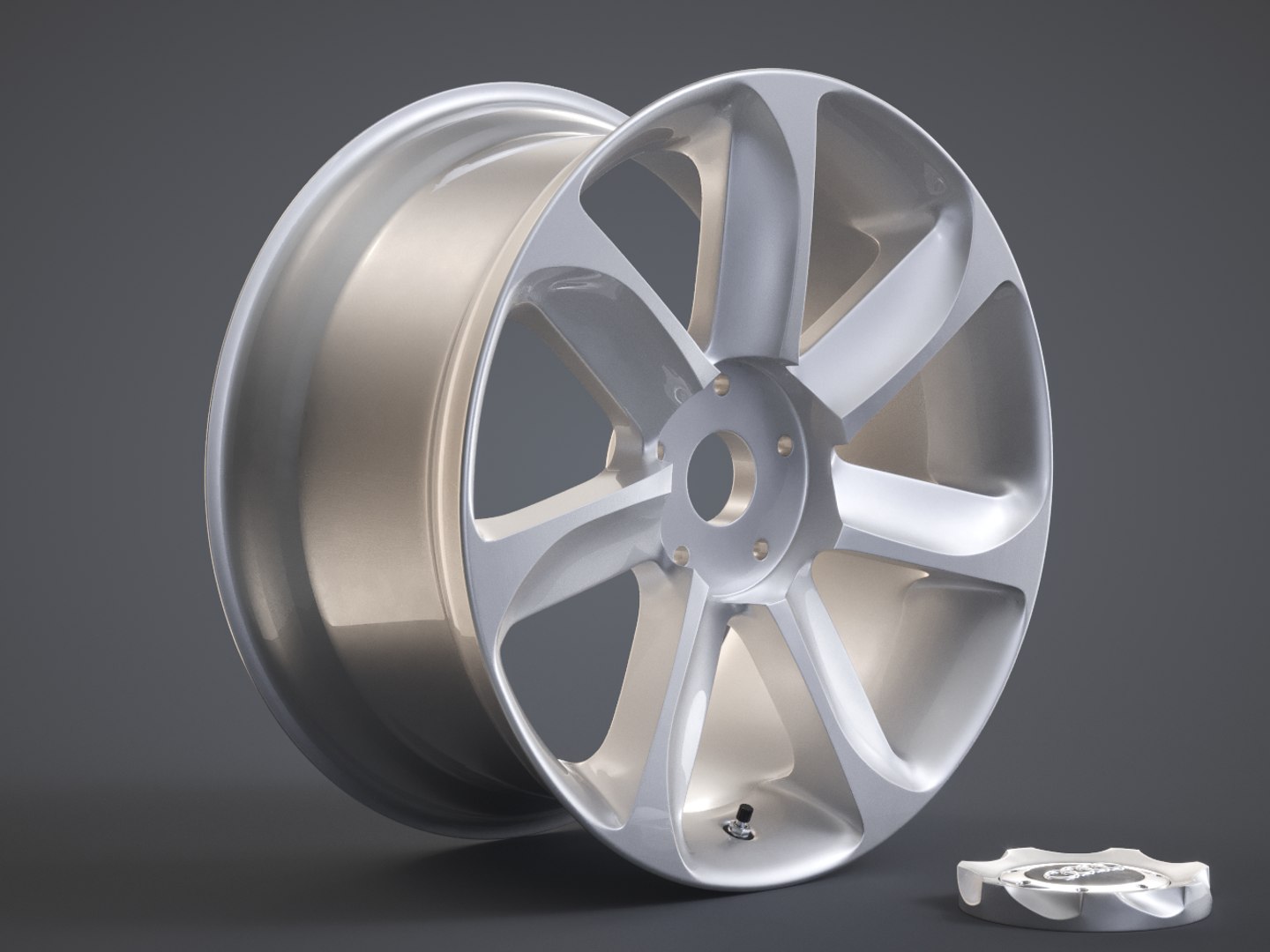 3d model audi tt alloy wheel