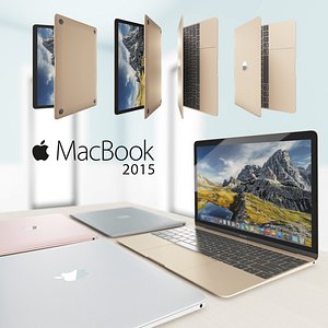 3D model macbook 2015