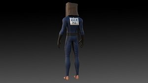 Spider-Man Bag Man Marvel 3D Model High-Quality Rigged 3D model