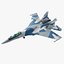 Sukhoi Su-35 Low-poly