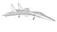 Sukhoi Su-35 Low-poly