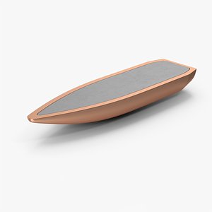 3D Cross Section Of Bullet model