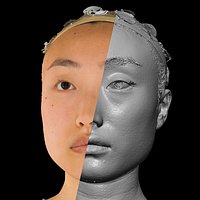 Asian Female 20s head scan 022