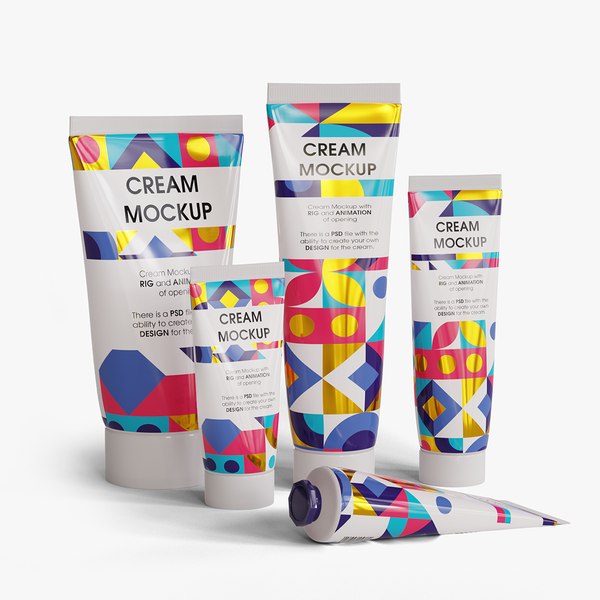 3D модель Cream Tubes Mockups - TurboSquid 2033473