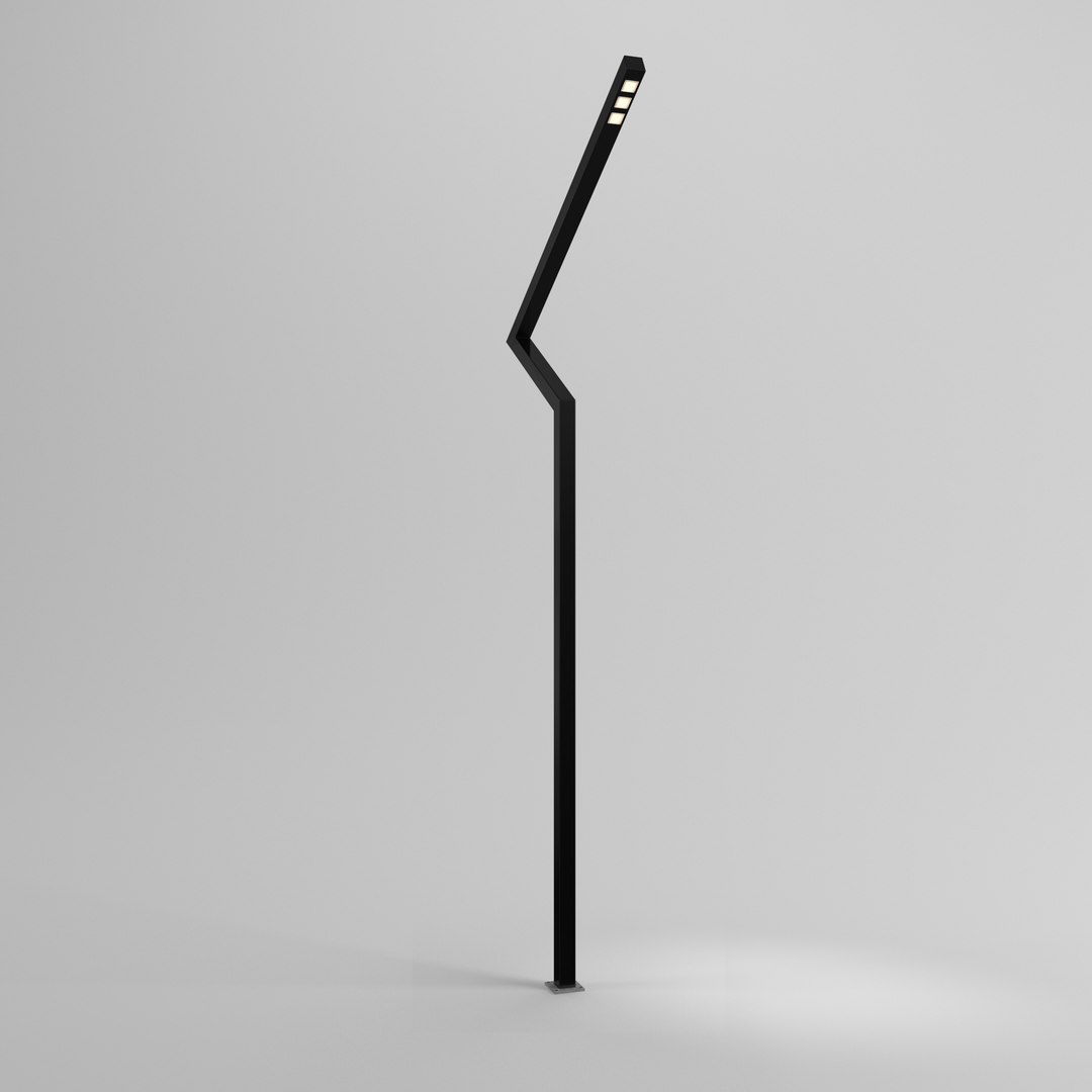 3d Modern Street Lamp Lights Model - Turbosquid 1462311