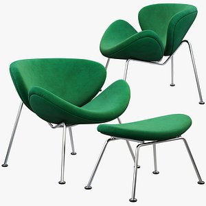 3D slice chair ottoman