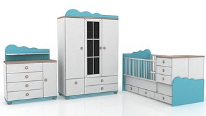 furniture nursery bed model