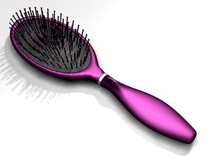 3d model hair brush