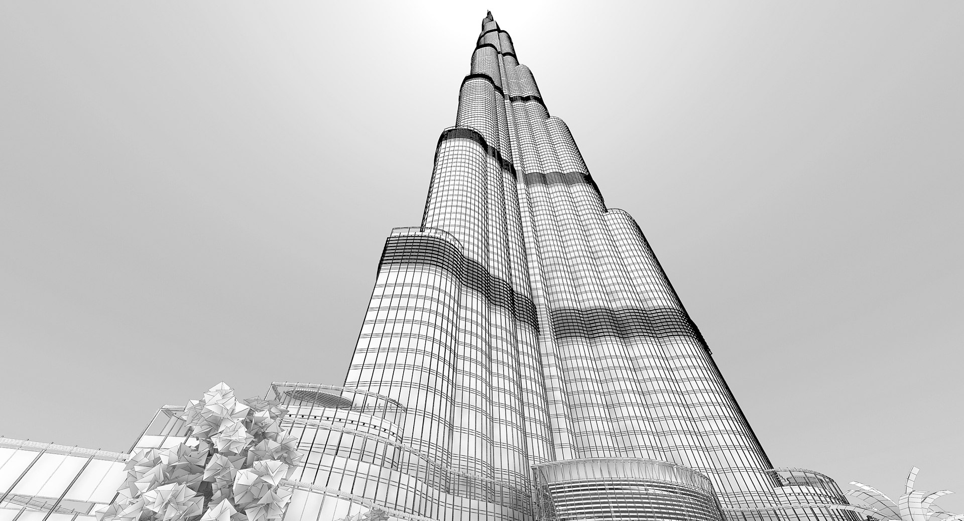 3d model burj khalifa skyscraper