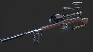 WW2 Springfield M1903 Sniper With Attachments