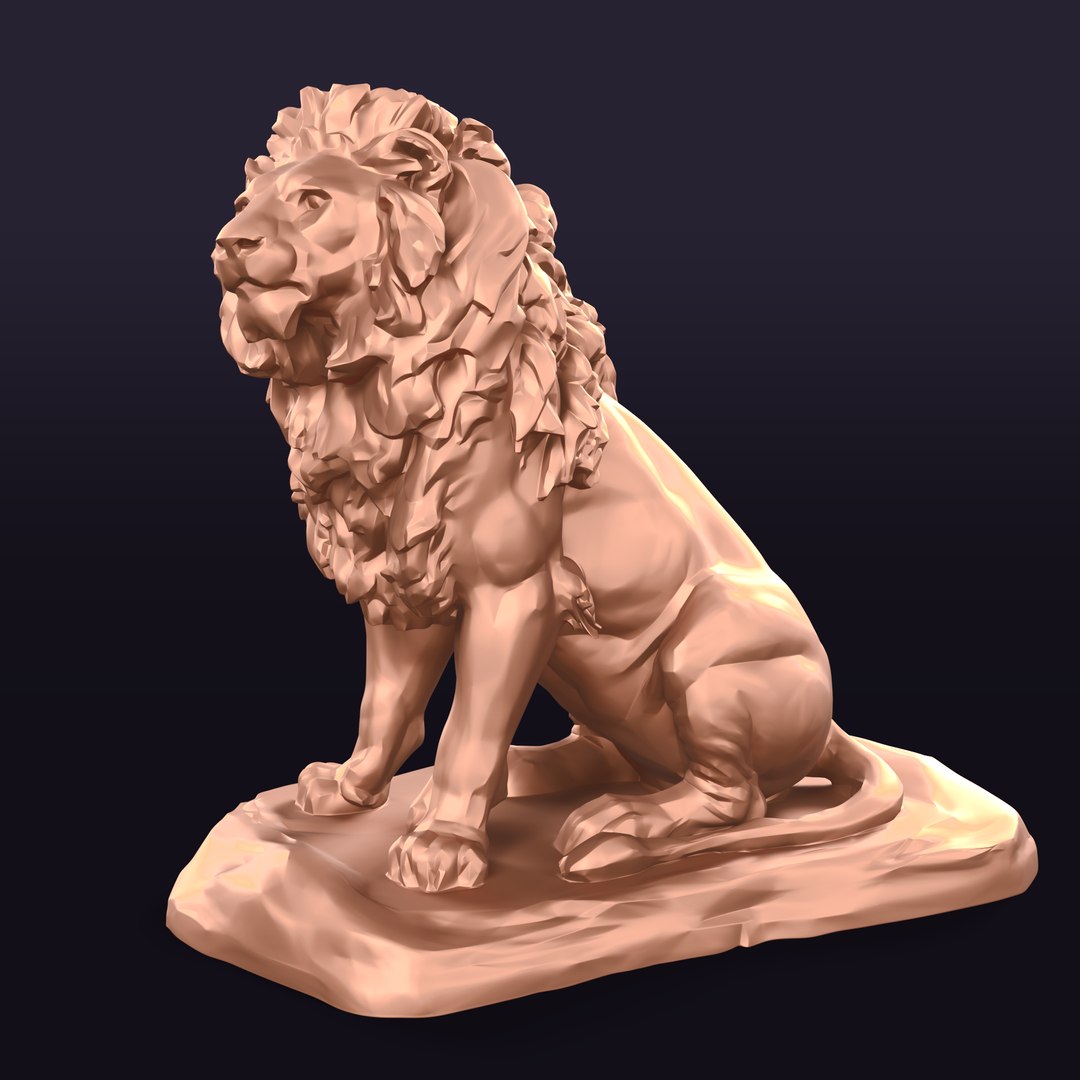 3D Lion Model - TurboSquid 2231297