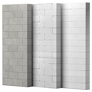 Block wall set 08 model