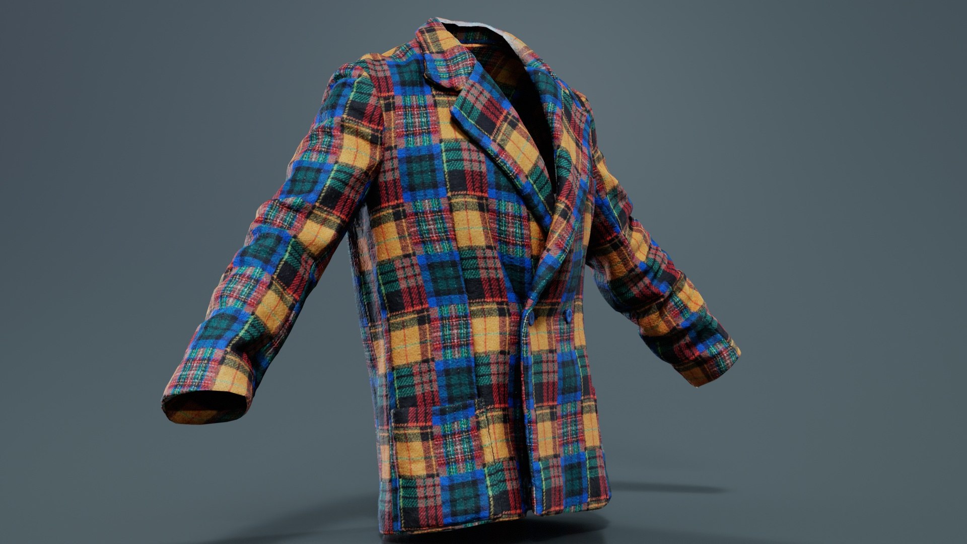 Clown Jacket Closed Remastered 3D Model - TurboSquid 2360194