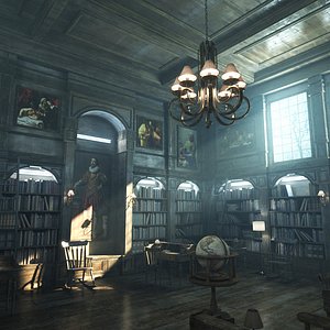 Old Classic Library - 8K PBR Textures