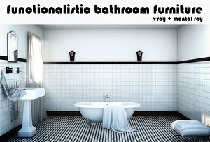 3dsmax bathroom set
