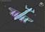 Aeroplano militare 3D Lancaster