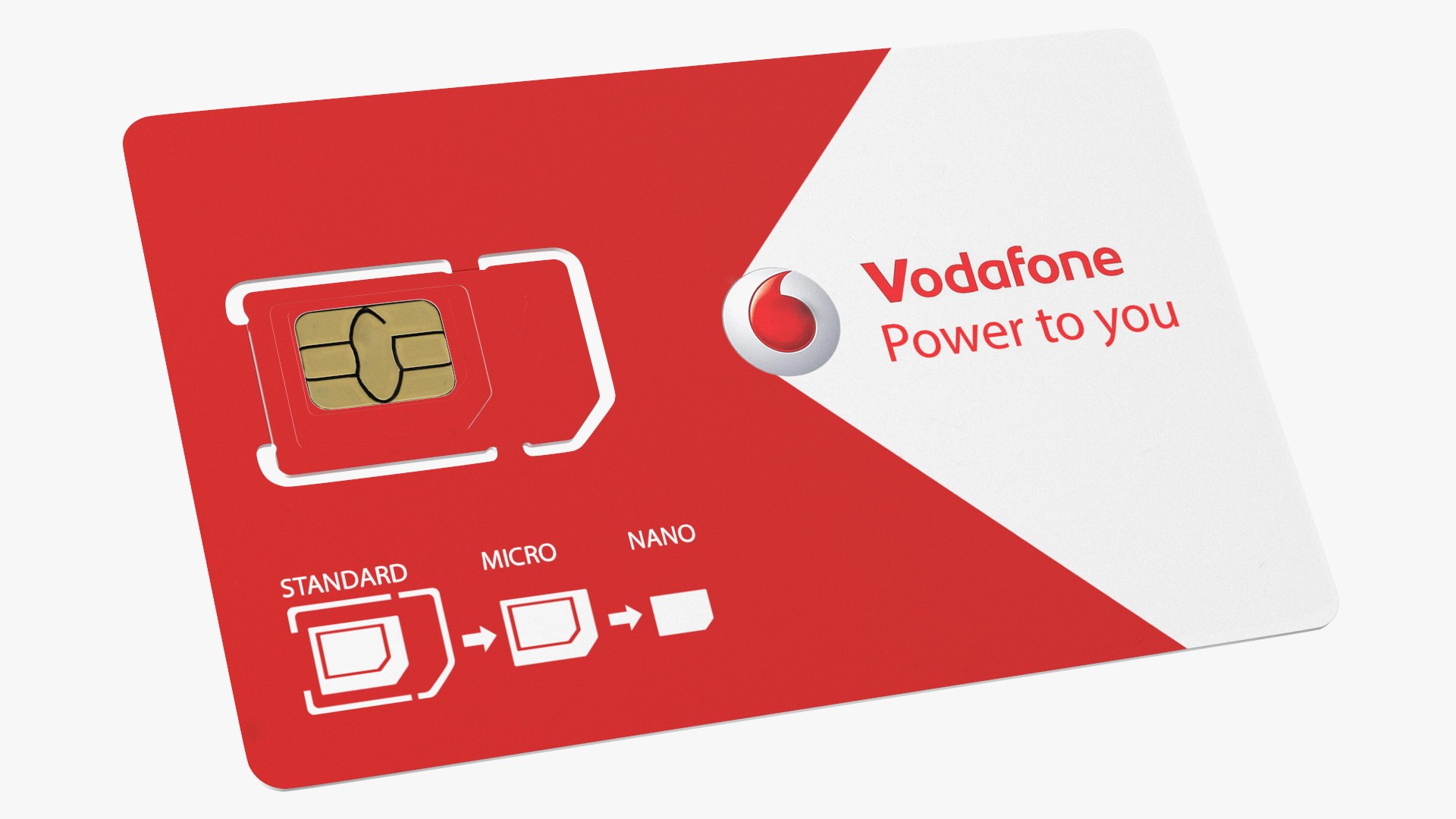 Vodafone Sim Card 3D model - TurboSquid 1951652