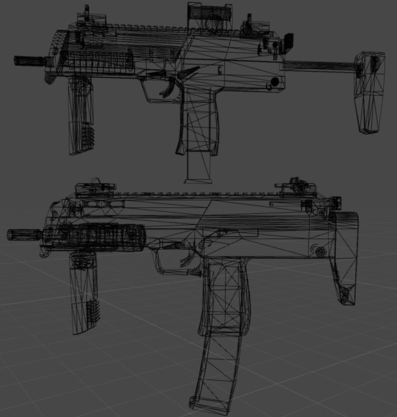 Heckler and Koch HK MP7-A1和HK MP7-A2-2冲锋枪装3D模型 - TurboSquid 1491148