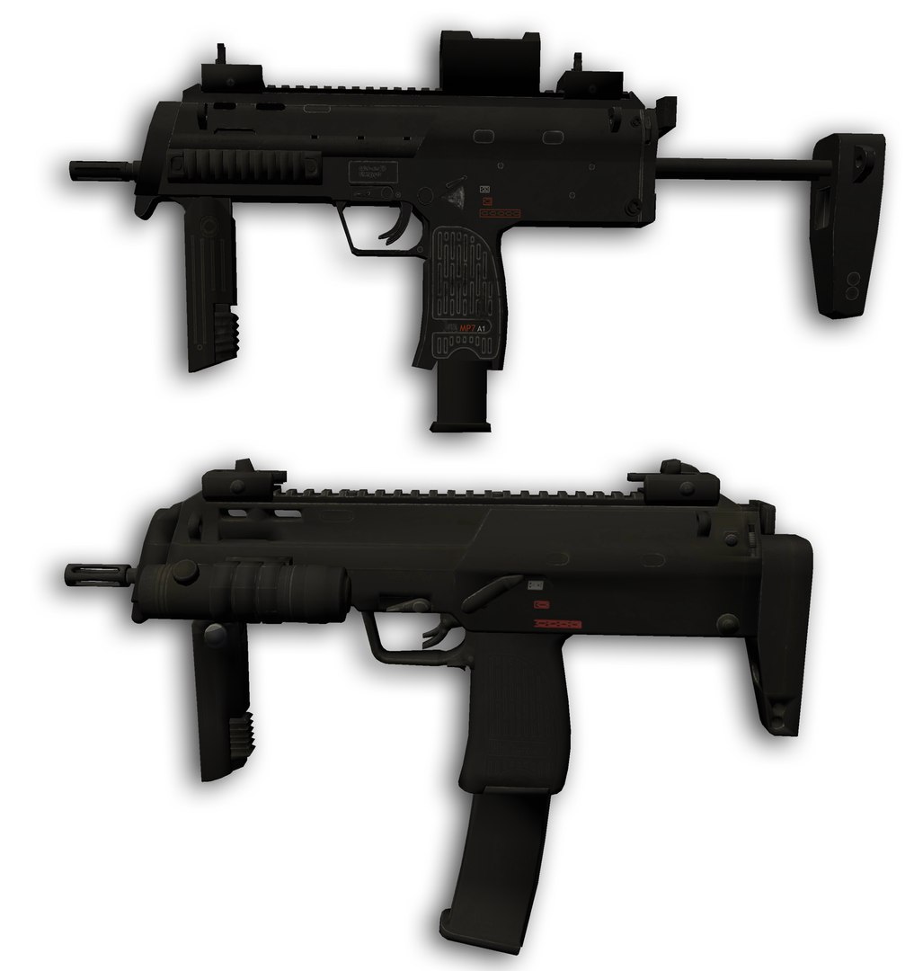 Hk Mp7-a1 Mp7-a2 Submachine Gun 3D Model - TurboSquid 1491148