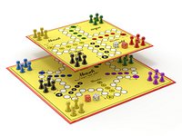 "Mensch rgere Dich nicht" game "Do not get angry, man" or English Ludo
