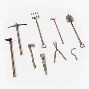 Old Farm Garden Tools Collection