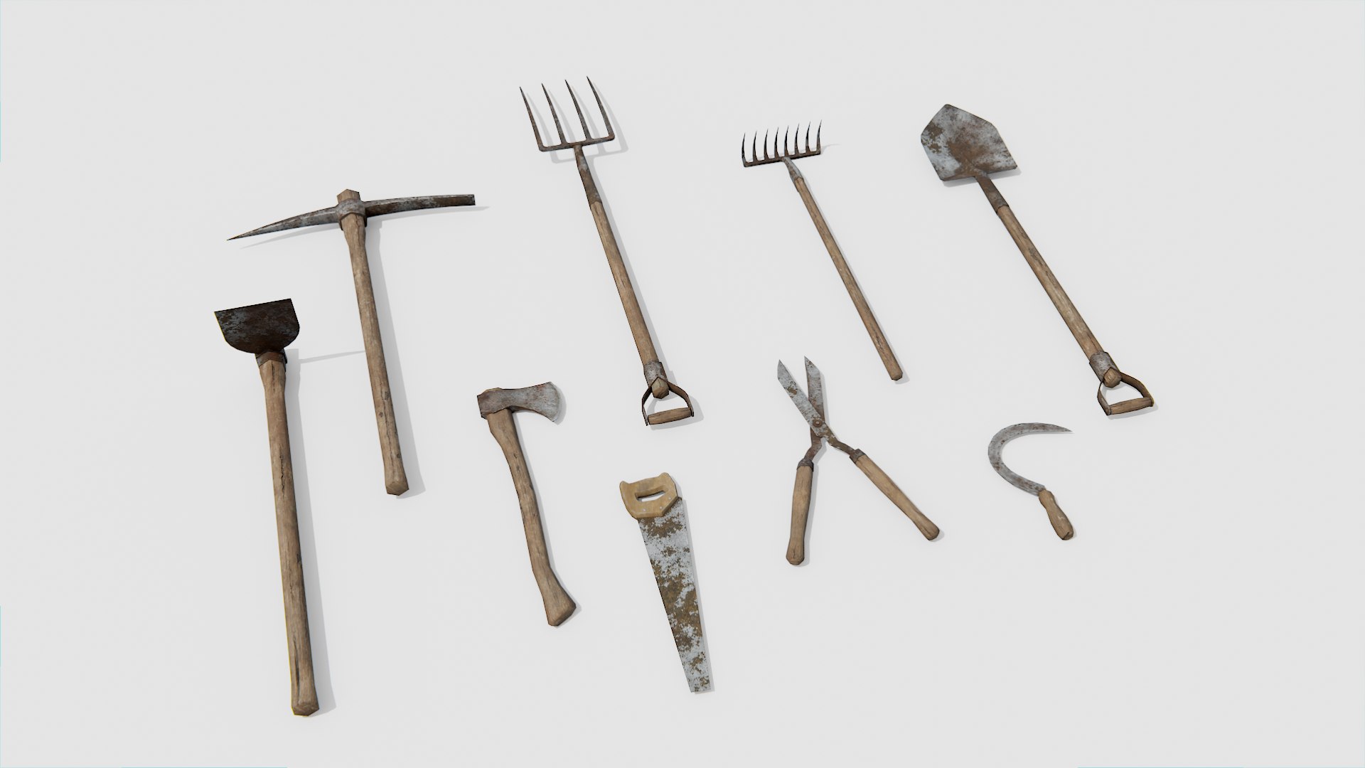 Old Farm Garden Tools Collection 3D model https://p.turbosquid.com/ts-thumb/z1/EoT9Uh/bY/01/png/1724781694/1920x1080/fit_q87/a76078419d8b82d01d277edb1e90dd5649d69ac1/01.jpg