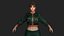Realistic Game Character - Korean Girl Green Bomber Jacket