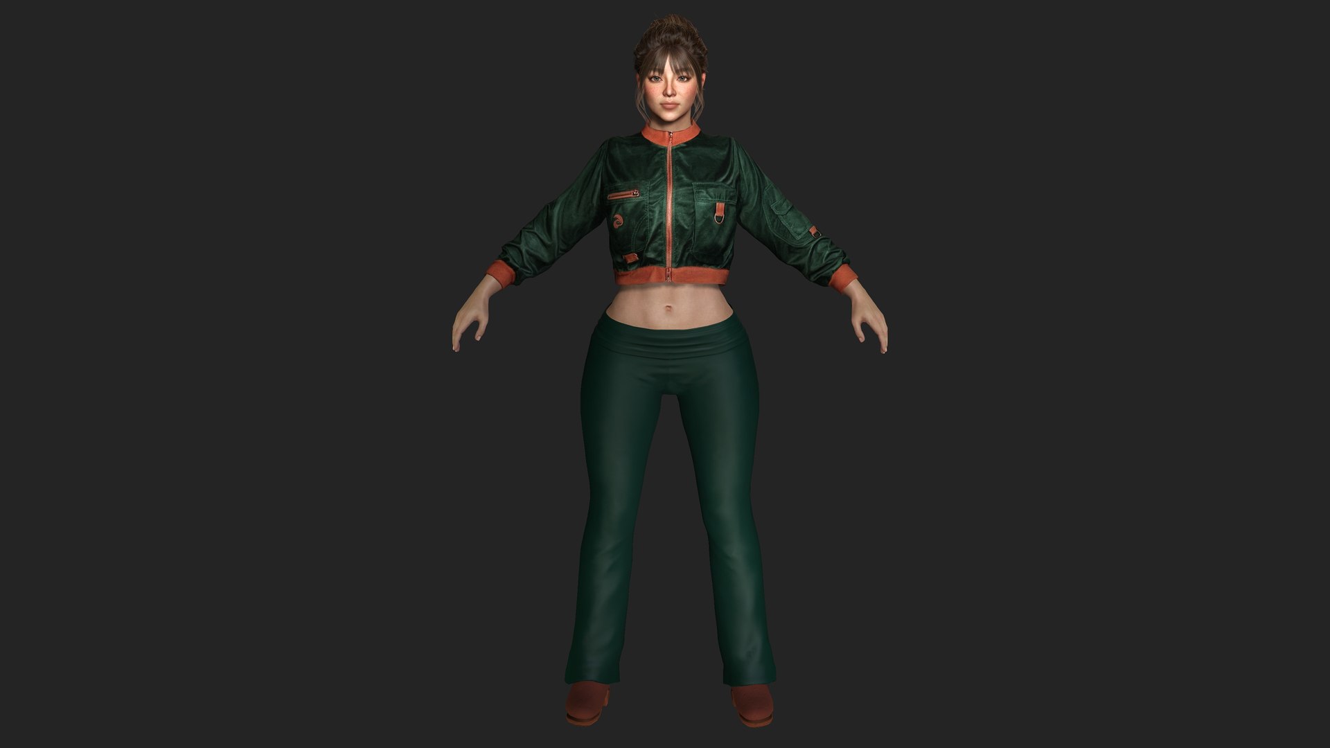 Realistic Game Character - Korean Girl Green Bomber Jacket 3D model https://p.turbosquid.com/ts-thumb/z1/FW47YB/cE/12/jpg/1792749960/1920x1080/fit_q87/76274a34406f394a87f4c64cd3241d82d58580b1/12.jpg