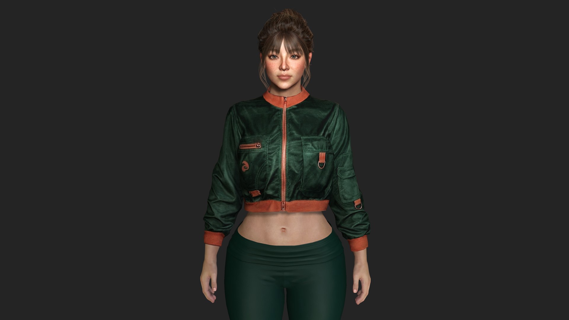Realistic Game Character - Korean Girl Green Bomber Jacket 3D model https://p.turbosquid.com/ts-thumb/z1/FW47YB/gS/4/jpg/1792749954/1920x1080/fit_q87/34cbf1bf81aad3f233123a0897526cb9e4d5c344/4.jpg