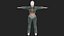 Realistic Game Character - Korean Girl Green Bomber Jacket
