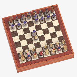 chess board set 01 model