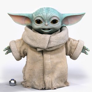 Grogu Baby Yoda Film Quality T-Pose