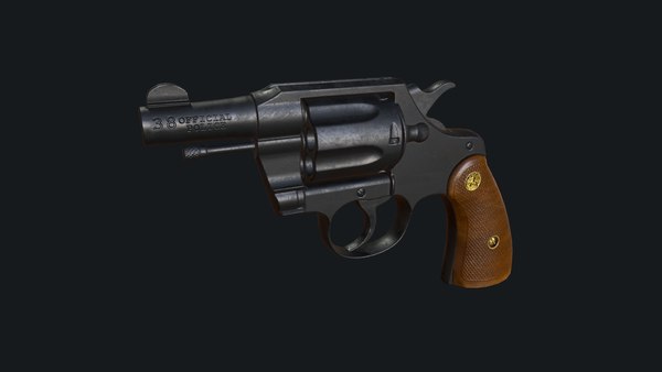 3D model Colt Official Police 2 Low-poly PBR Free