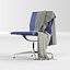 Vitra Eames Aluminium Group EA 105 Ledersessel von Charles & Ray Eames mit Plaid