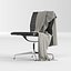 Vitra Eames Aluminium Group EA 105 Ledersessel von Charles & Ray Eames mit Plaid
