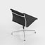 Vitra Eames Aluminium Group EA 105 Ledersessel von Charles & Ray Eames mit Plaid