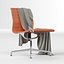 Vitra Eames Aluminium Group EA 105 Ledersessel von Charles & Ray Eames mit Plaid
