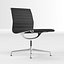 Vitra Eames Aluminium Group EA 105 Ledersessel von Charles & Ray Eames mit Plaid