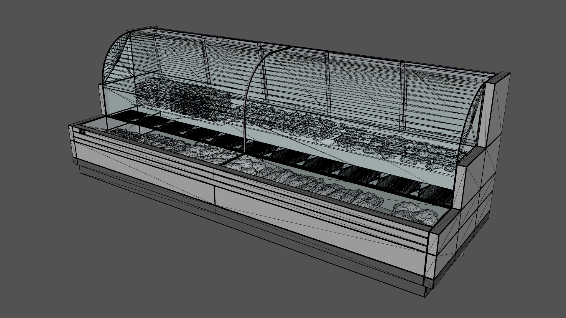 3D Supermarket Meat Shelve Stand - TurboSquid 2348554