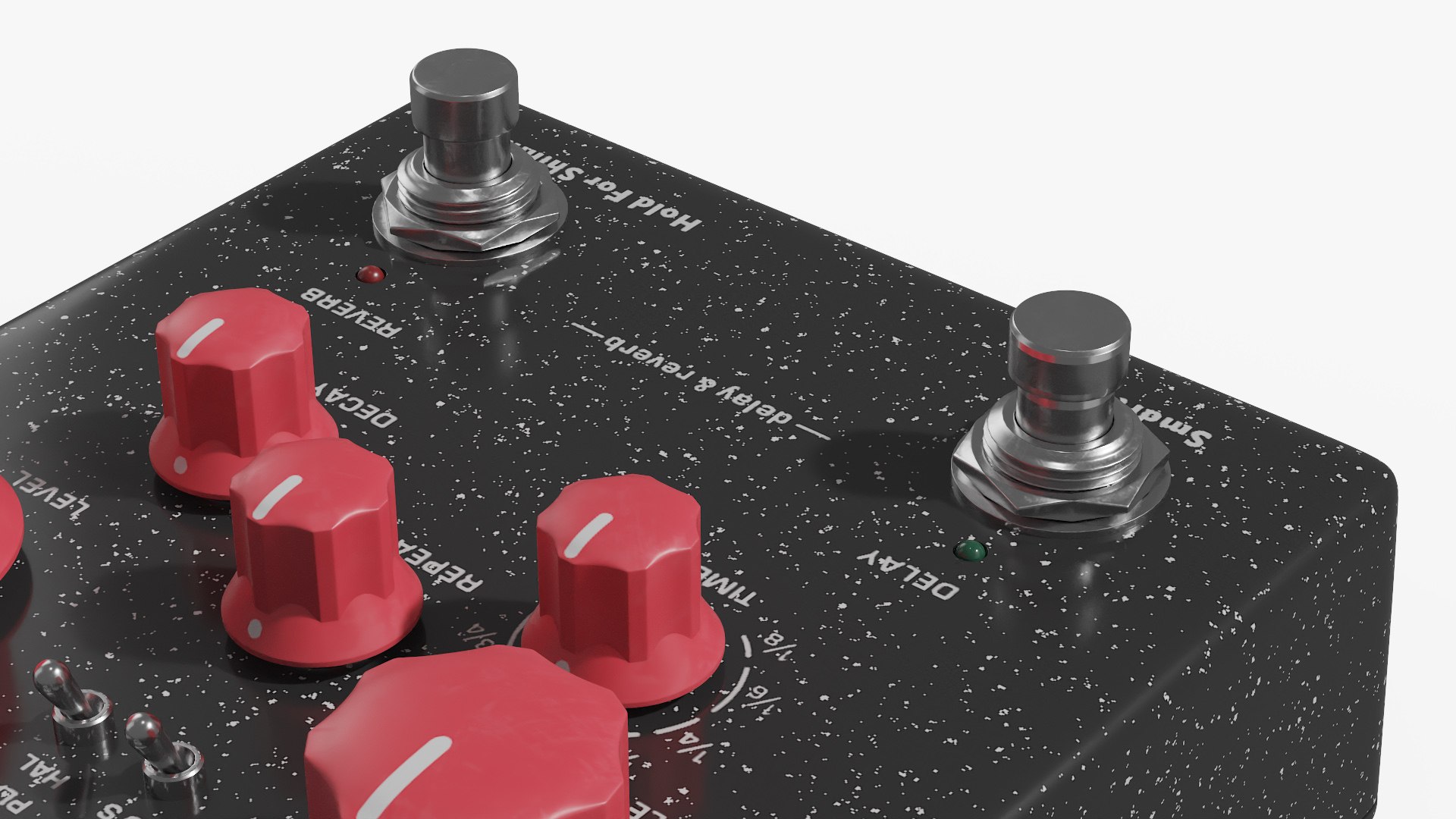 3D Stereophonic Guitar Pedal With Delay And Reverb - TurboSquid 2393325