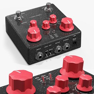 3D Stereophonic Guitar Pedal with Delay and Reverb